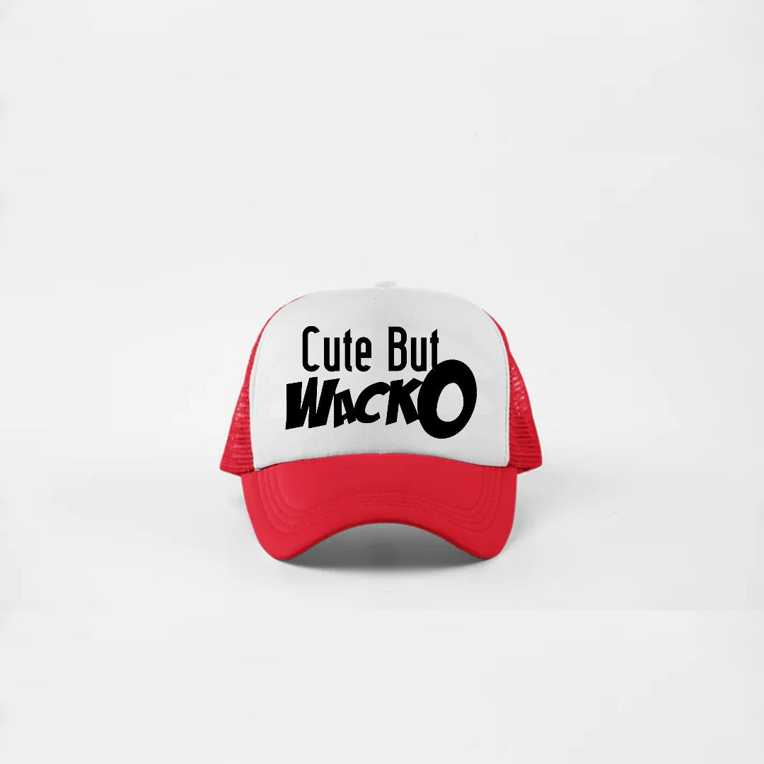 Cute but Wacko Red Trucker Hat