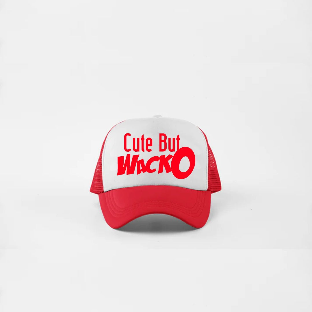 Cute but Wacko Red Trucker Hat