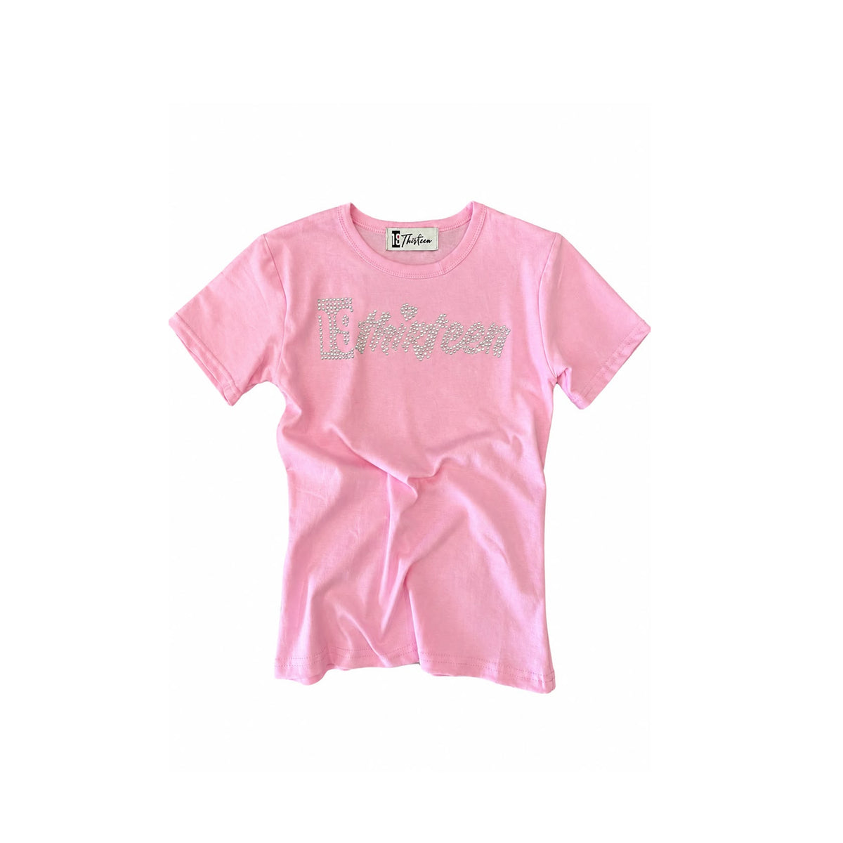 19 Rhinestone Logo Ladies Fitted T-Shirt